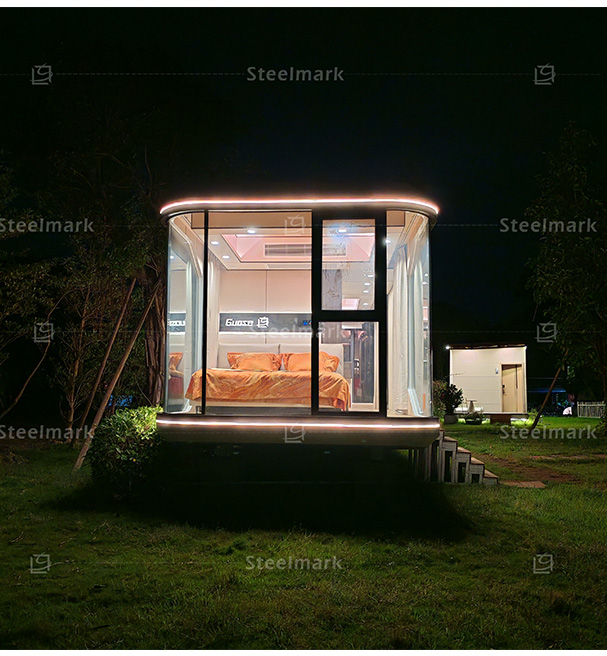 furnished steel frame house