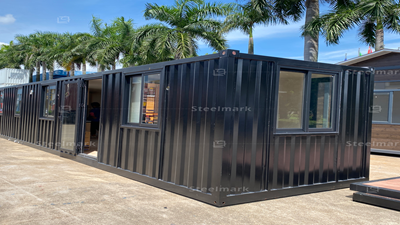 China Shunde Composite House Packing Box Container House Project