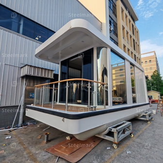Modern Transportable Low Cost Portable Prefabricated Houseboat