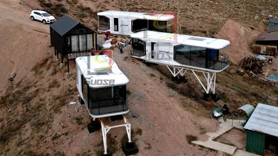 Space capsule house Camp Project in Kyrgyzstan