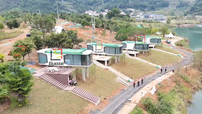 China capsule house project in Guizhou Province