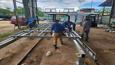 modular capsule house installation in Asia