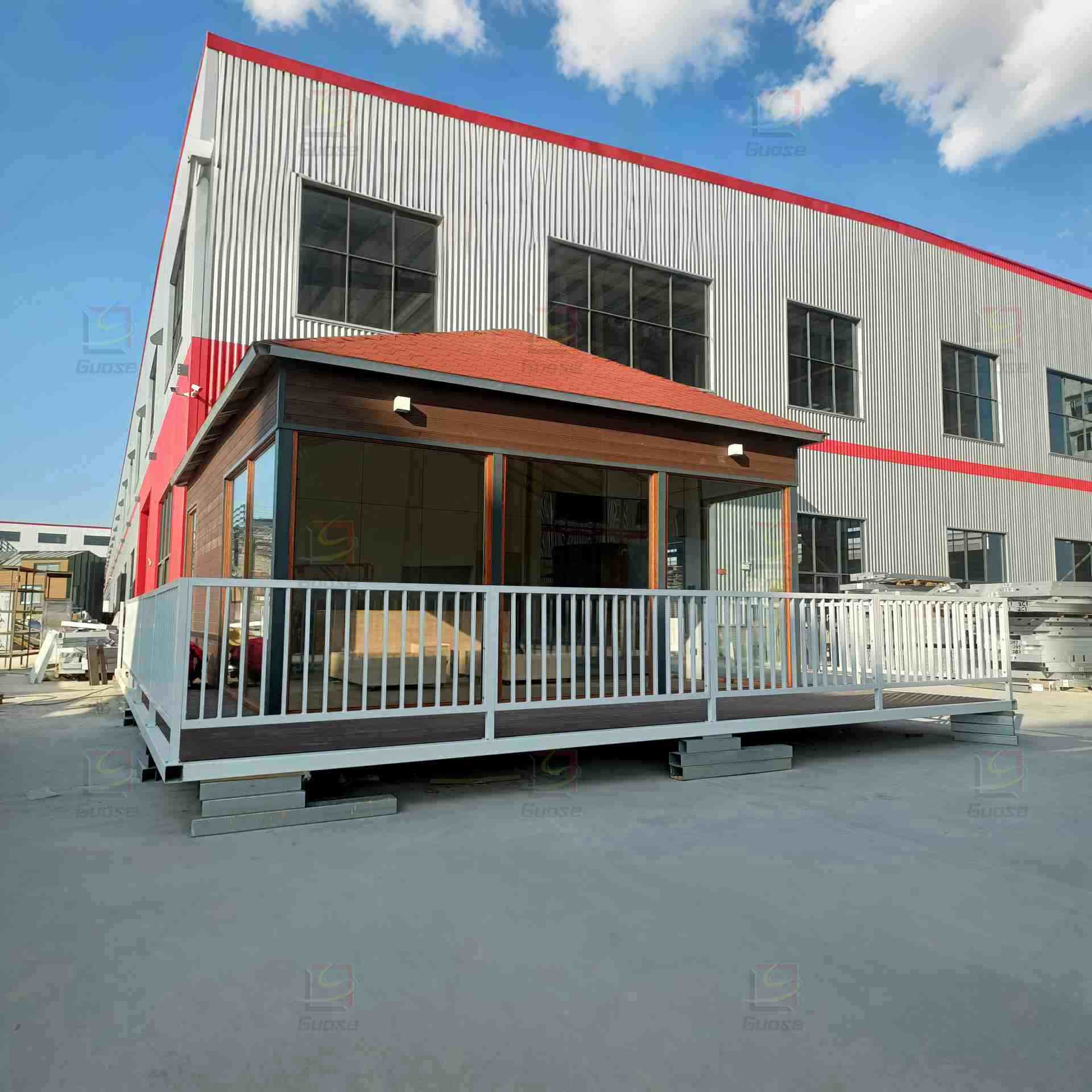 Modern design bungalow industrial prefab greenhouses
